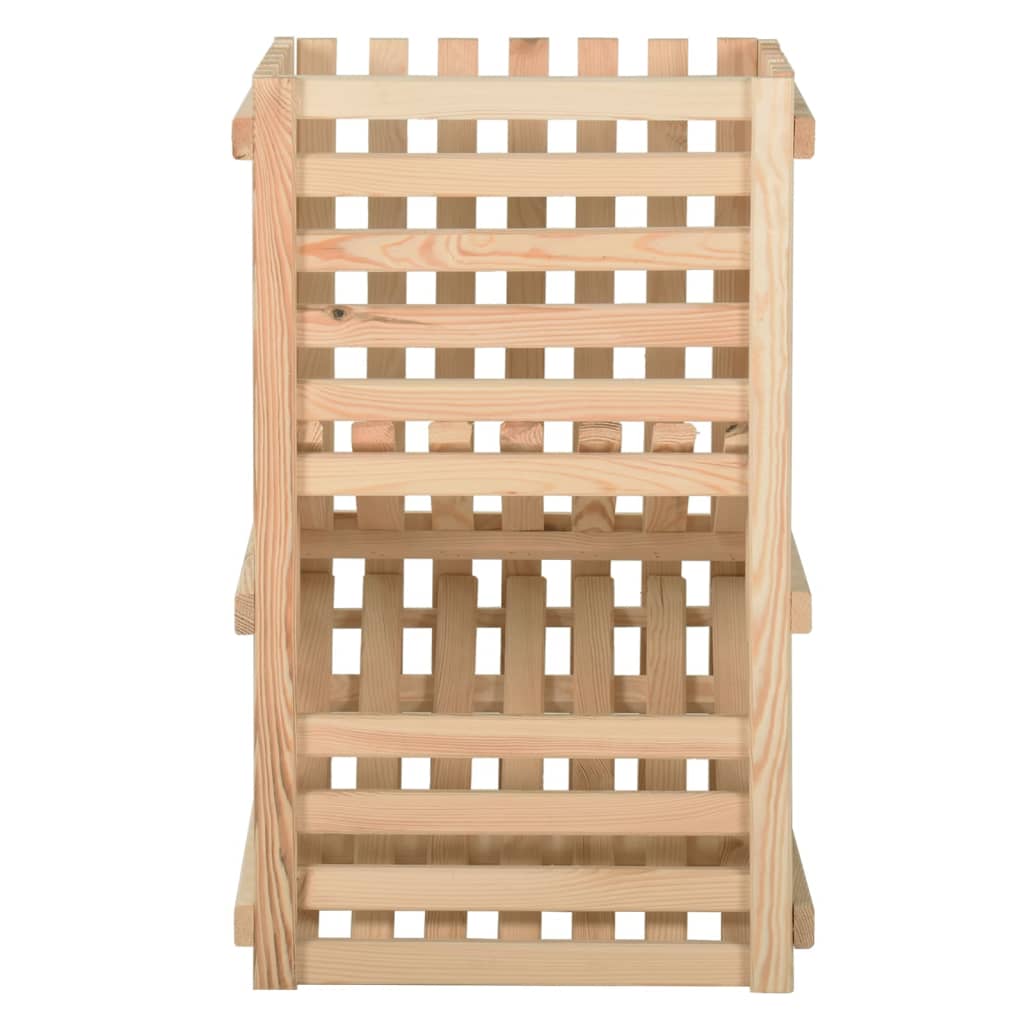 Cassetta Porta Patate 50x50x80 cm in Legno Massello di Pino
