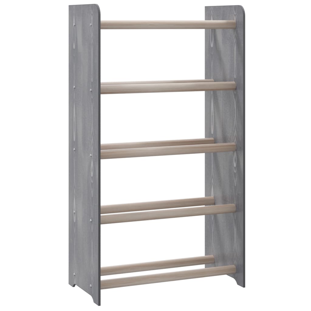 Scarpiera Grigia 45x24x81 cm in Legno Multistrato