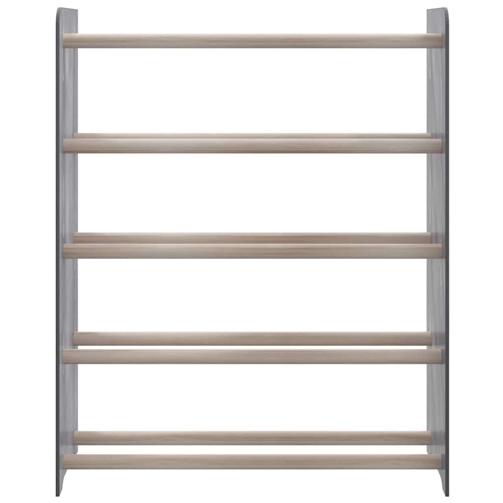 Scarpiera Grigia 65x24x81 cm in Legno Multistrato