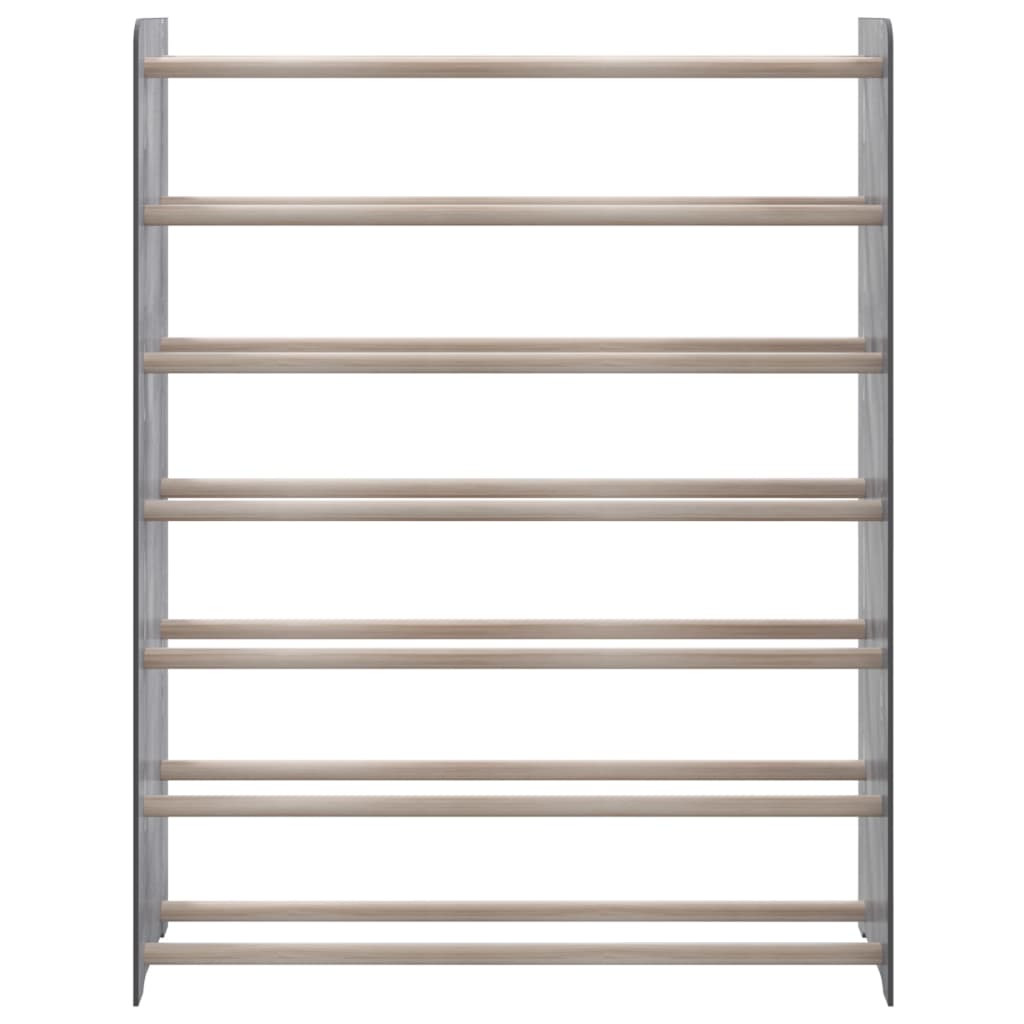 Scarpiera Grigia 90x24x117 cm in Legno Multistrato
