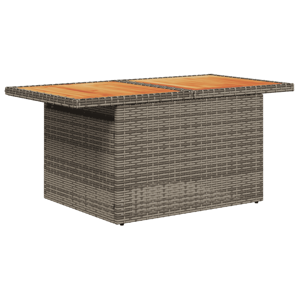 Set Divano da Giardino 6 pz con Cuscini Beige in Polyrattan
