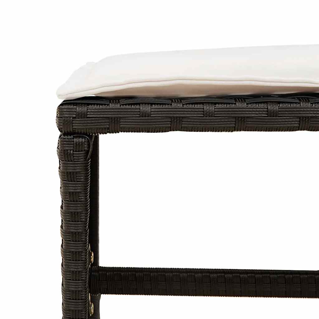 Set Tavolo e Sedie da Esterno in Polyrattan Nero, 11 pz