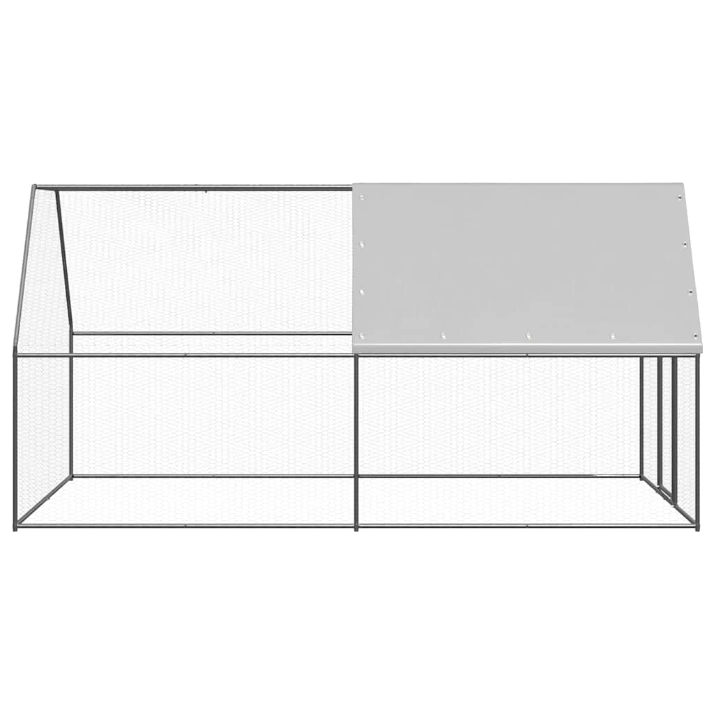Gabbia per Polli 2x4x2 m in Acciaio Zincato