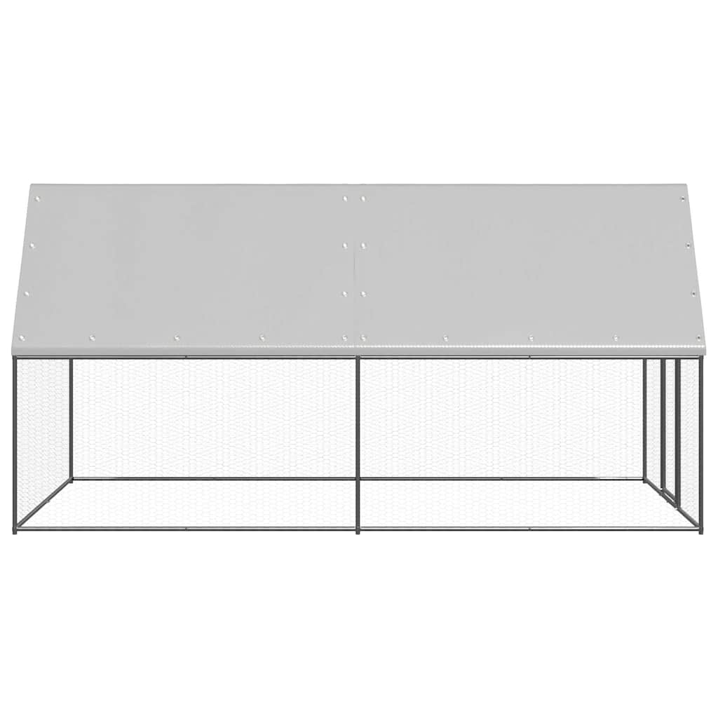 Gabbia per Polli 2x4x2 m in Acciaio Zincato