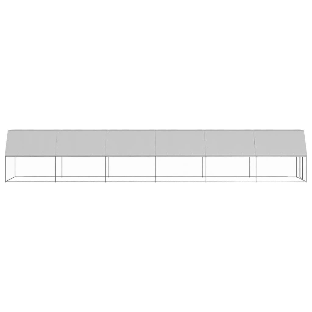 Gabbia per Polli 2x12x2 m in Acciaio Zincato