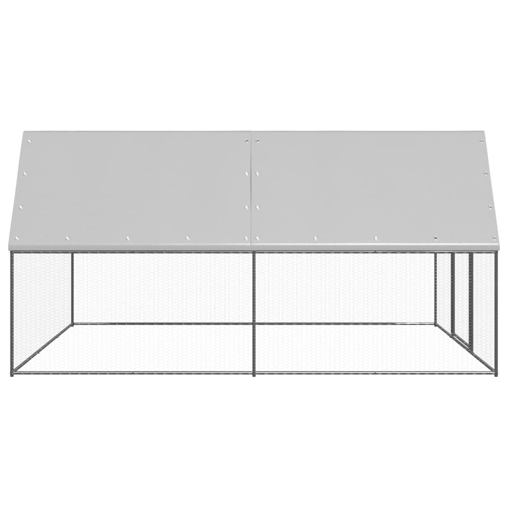Gabbia per Polli 3x4x2 m in Acciaio Zincato