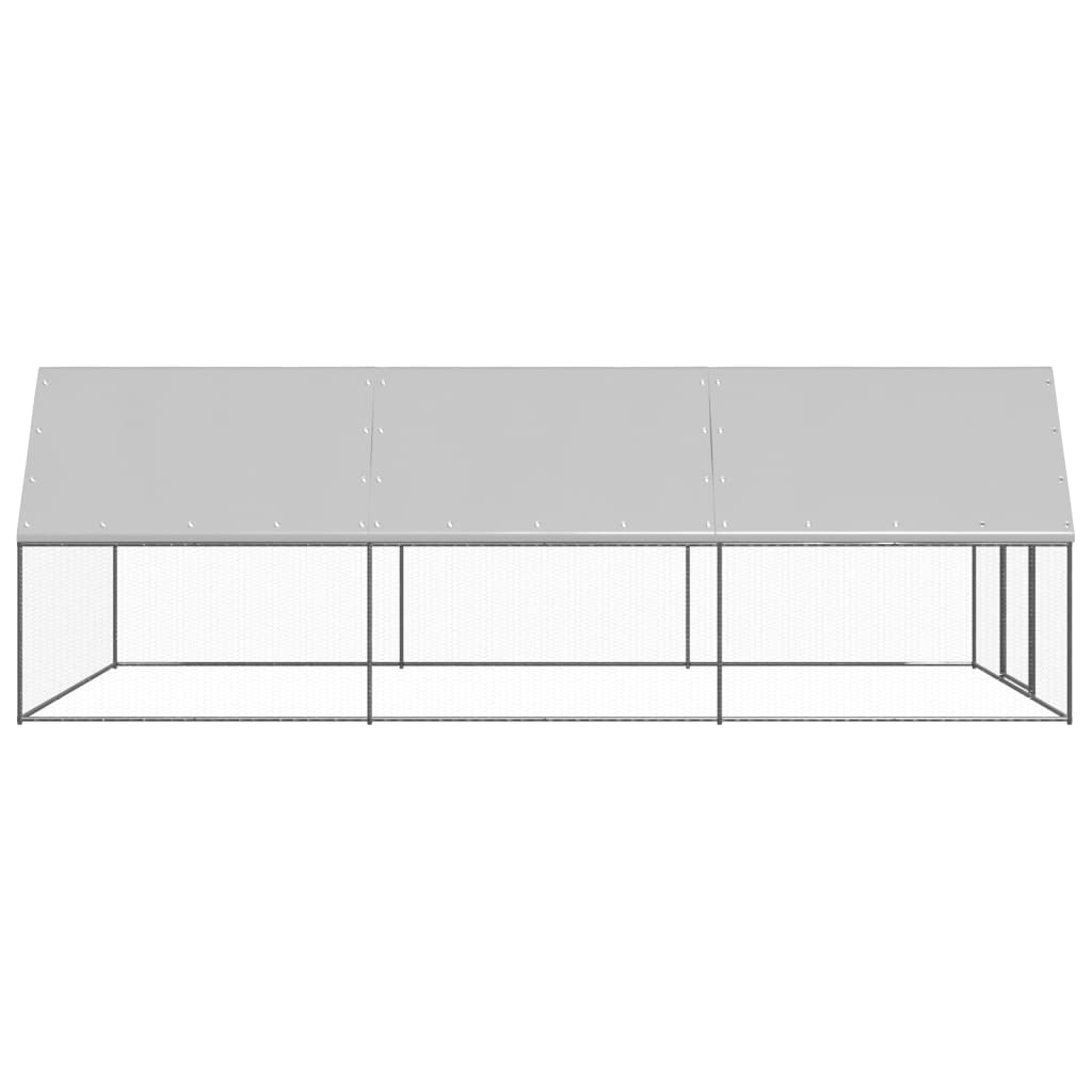 Gabbia per Polli 3x6x2 m in Acciaio Zincato
