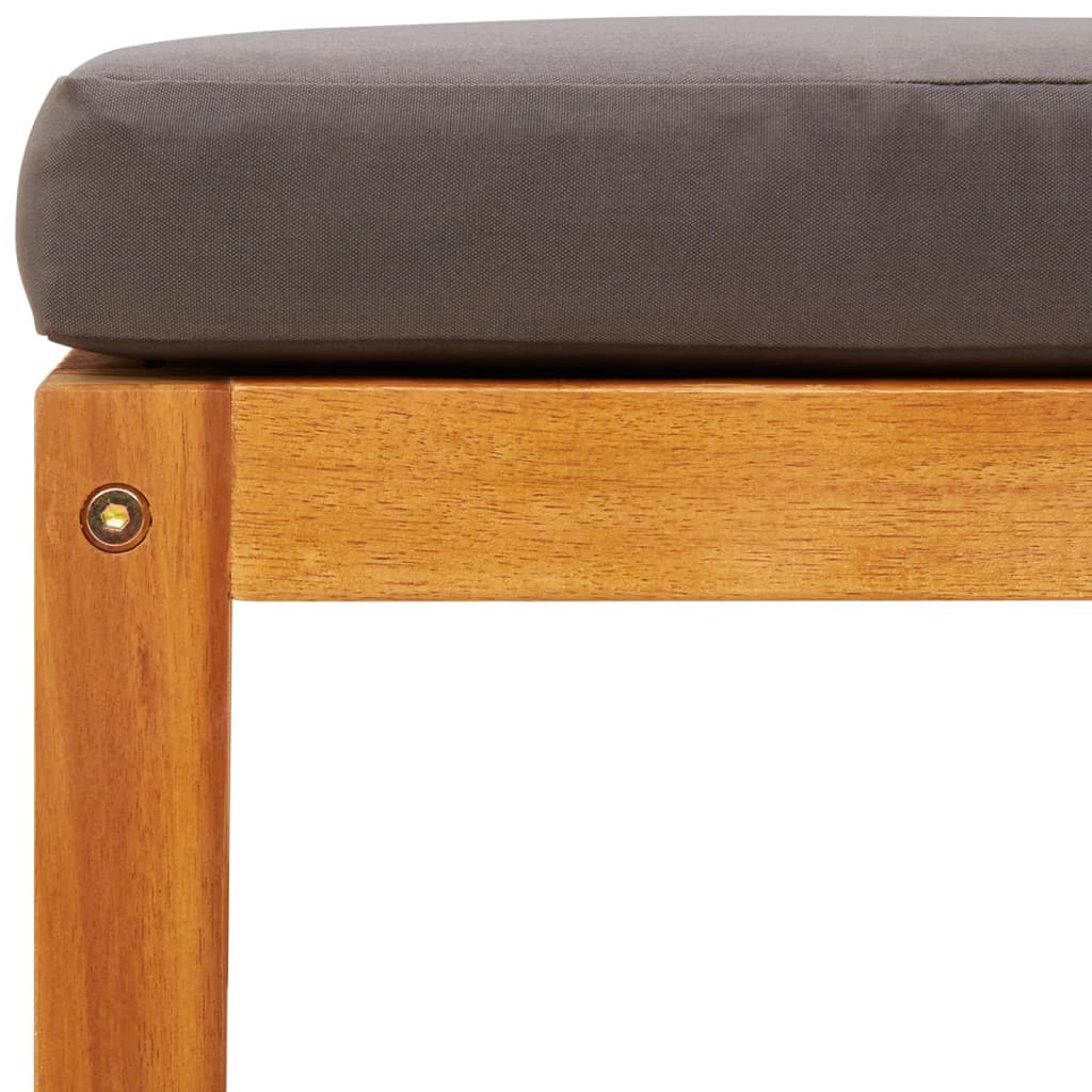 Set di divani da giardino 5 pz con cuscini in legno di acacia