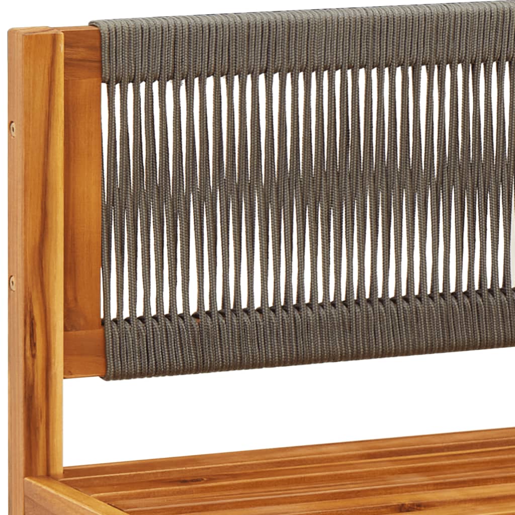 Set di divani da giardino 3 pz con cuscini in legno di acacia