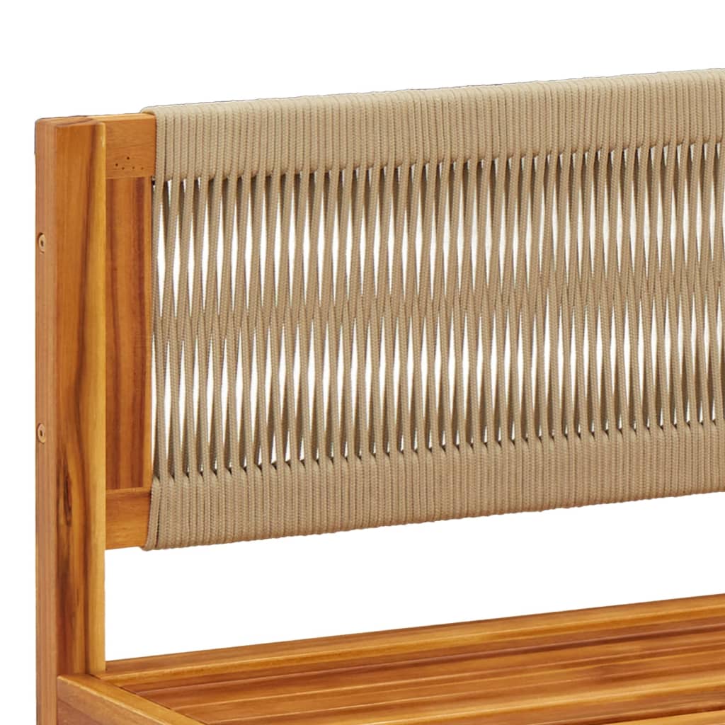 Set di divani da giardino 4 pz con cuscini in legno di acacia