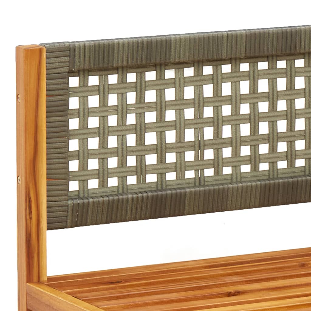 Set di divani da giardino 5 pz con cuscini in legno di acacia