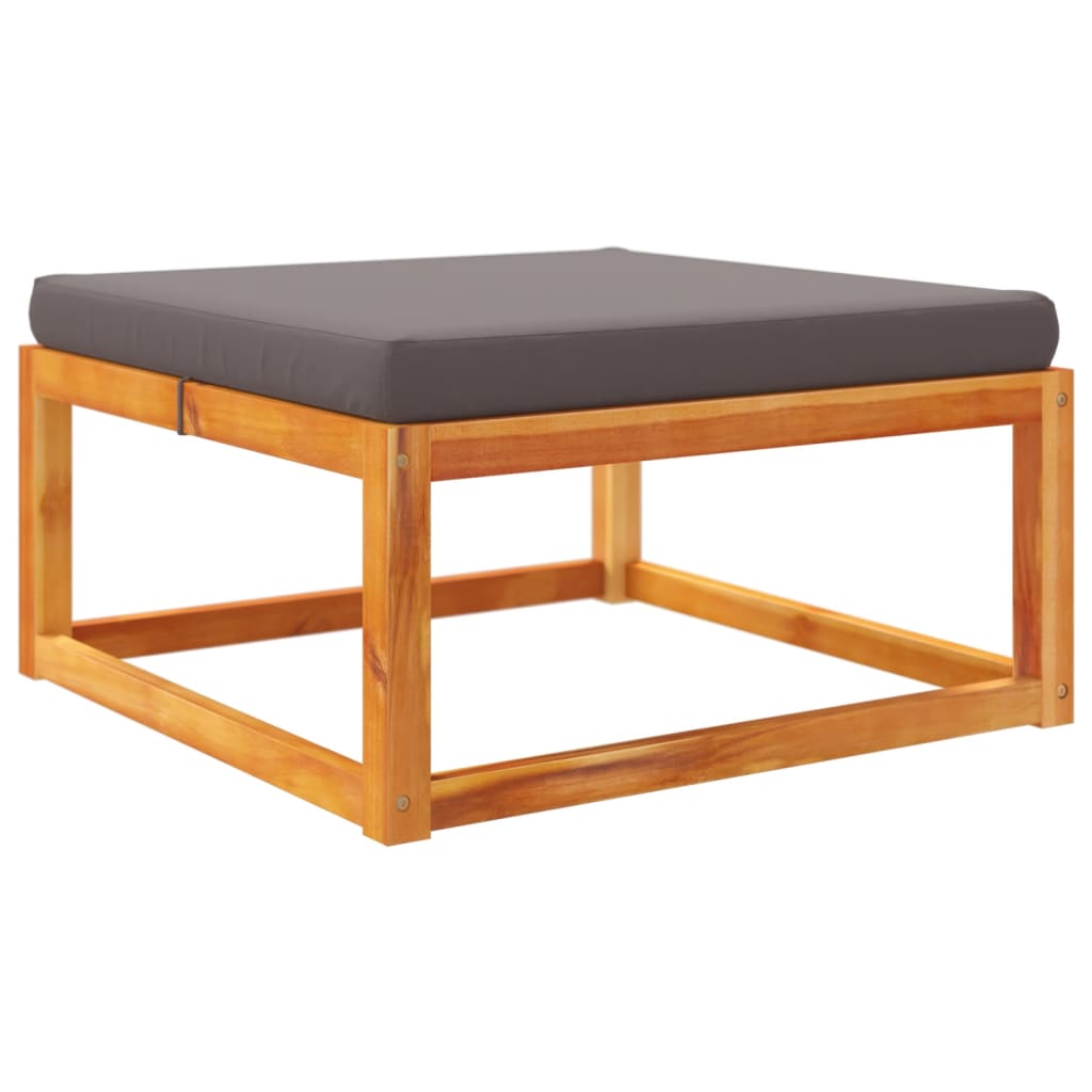 Set di divani da giardino 5 pz con cuscini in legno di acacia