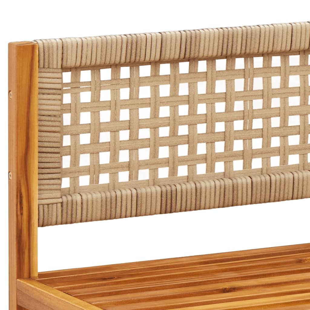 Set di divani da giardino 4 pz con cuscini in legno di acacia