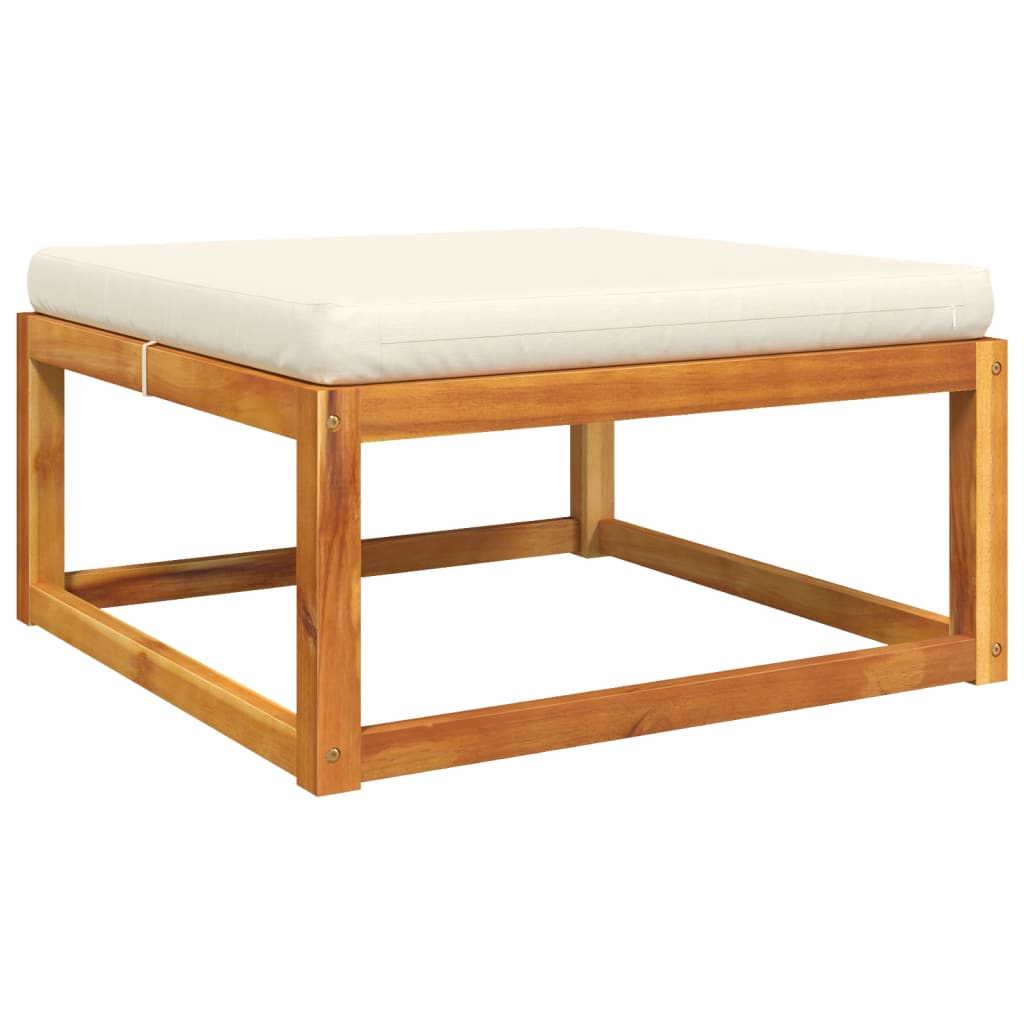 Set di divani da giardino 4 pz con cuscini in legno di acacia
