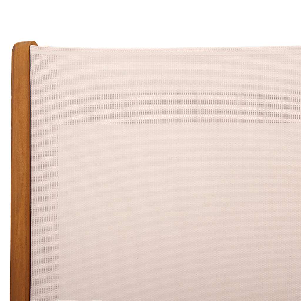 Sedie Pieghevoli 6 pz Massello d'Acacia e Textilene