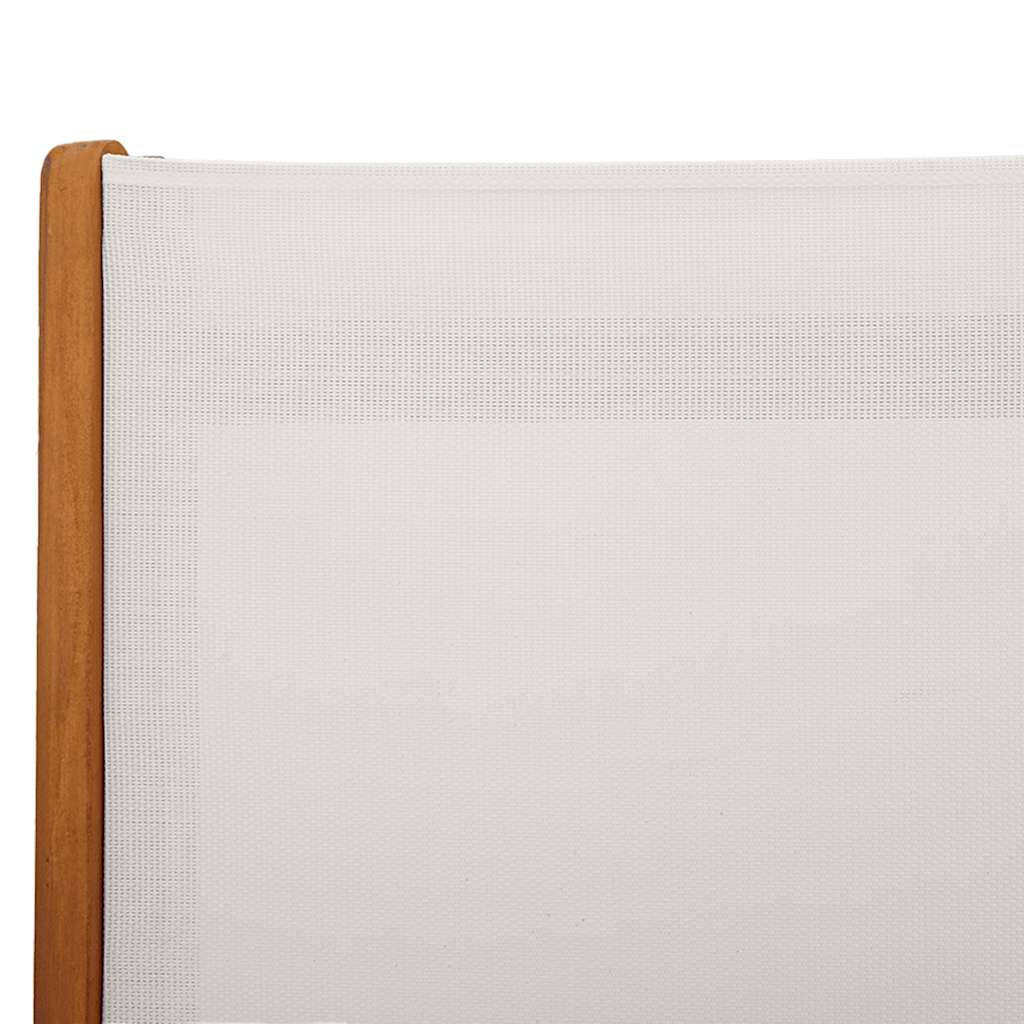 Sedie Pieghevoli 6 pz Massello d'Acacia e Textilene