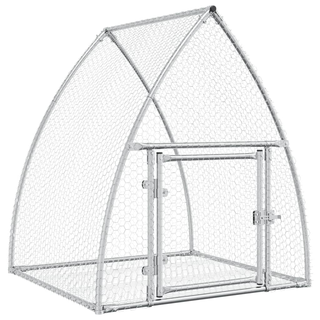 Conigliera Argento 105x100x120 cm in Acciaio Zincato