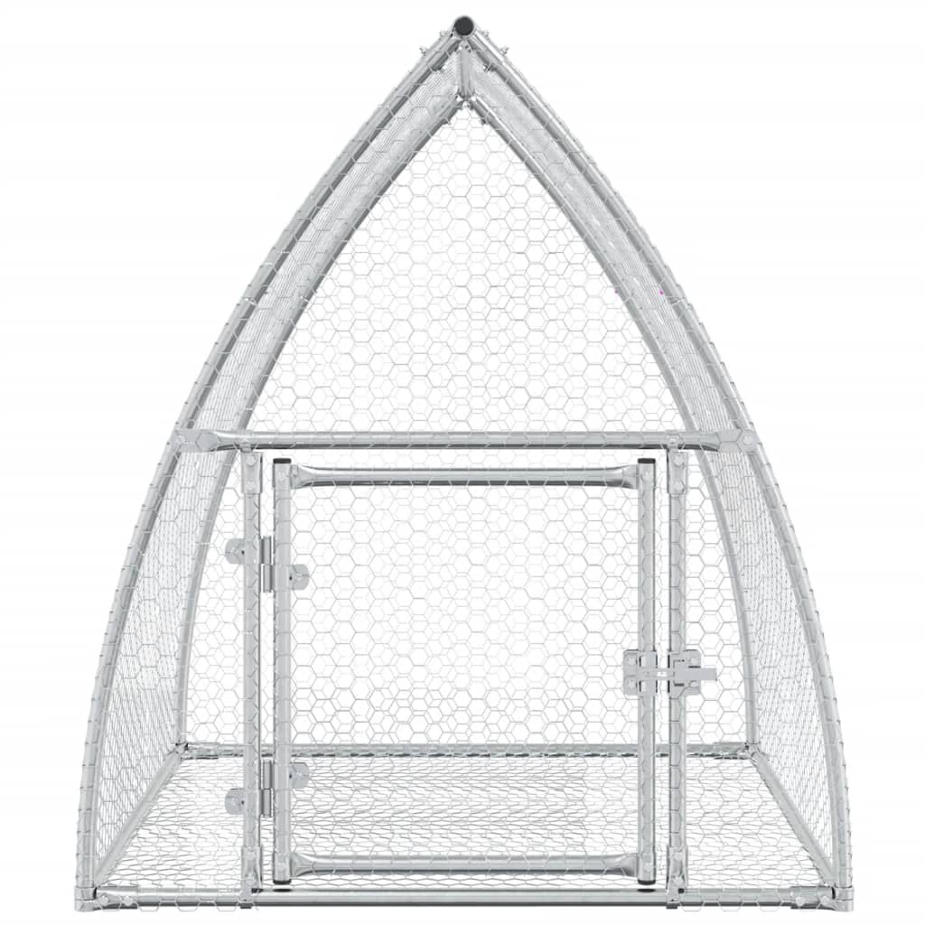 Conigliera Argento 105x100x120 cm in Acciaio Zincato