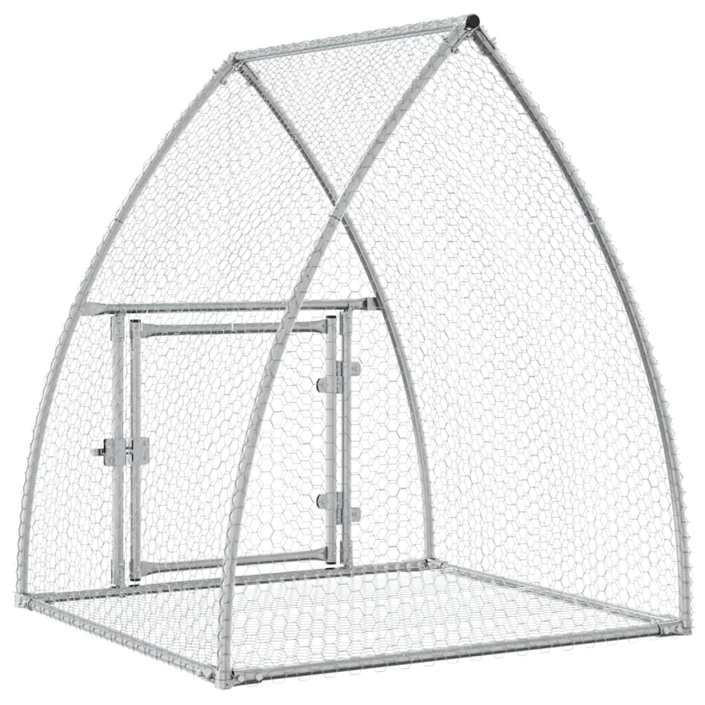 Conigliera Argento 105x100x120 cm in Acciaio Zincato