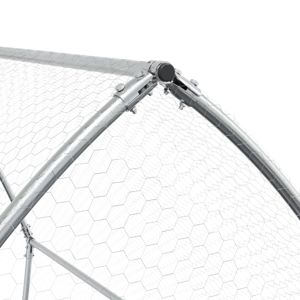 Conigliera Argento 105x100x120 cm in Acciaio Zincato