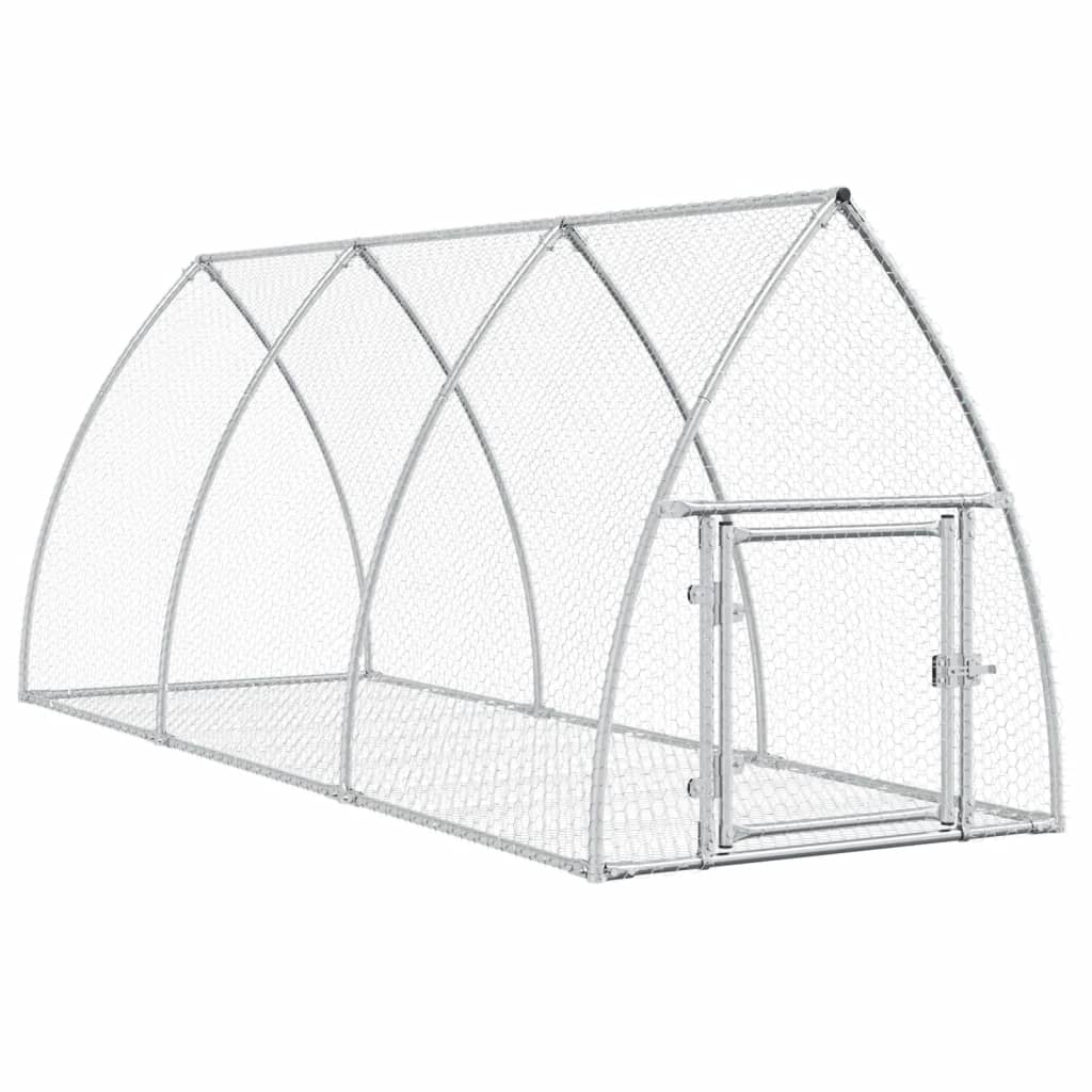 Conigliera Argento 105x300x120 cm in Acciaio Zincato