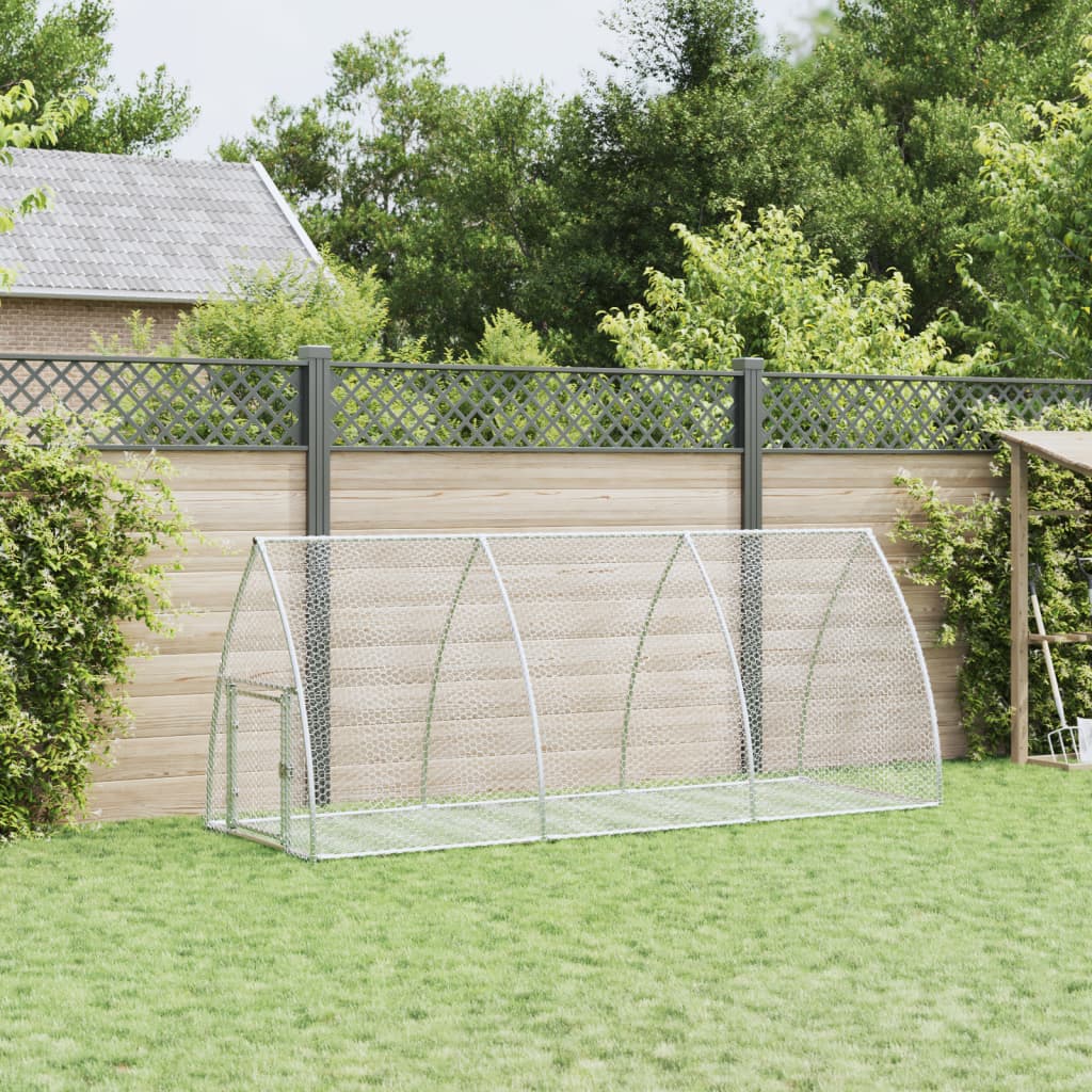 Conigliera Argento 105x300x120 cm in Acciaio Zincato