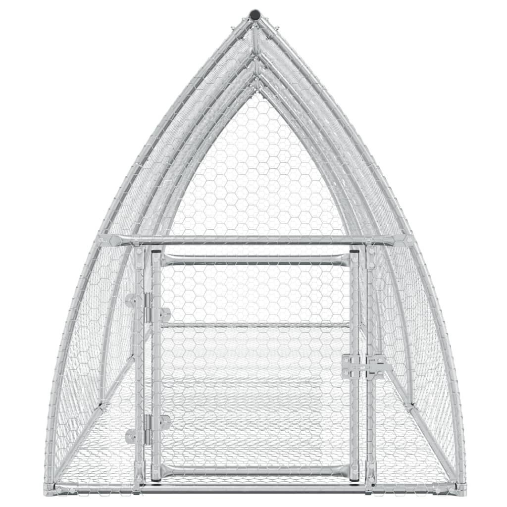 Conigliera Argento 105x300x120 cm in Acciaio Zincato