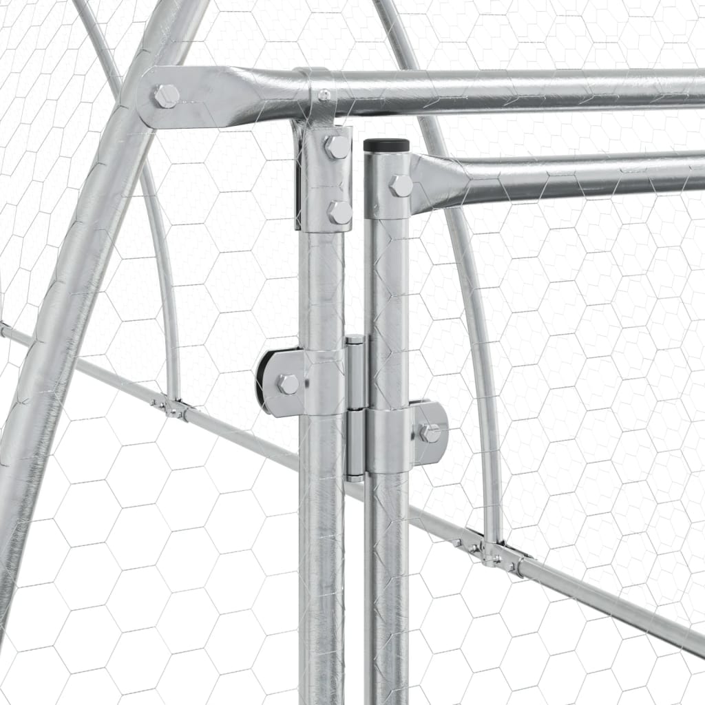 Conigliera Argento 105x300x120 cm in Acciaio Zincato