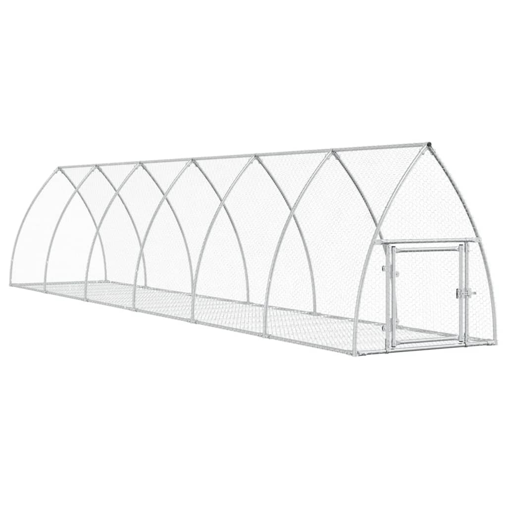 Conigliera Argento 105x600x120 cm in Acciaio Zincato