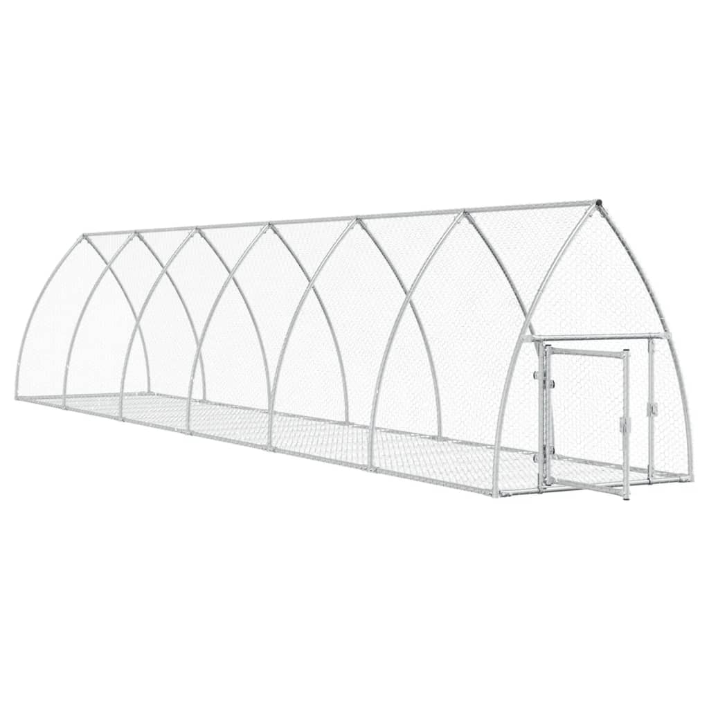Conigliera Argento 105x600x120 cm in Acciaio Zincato