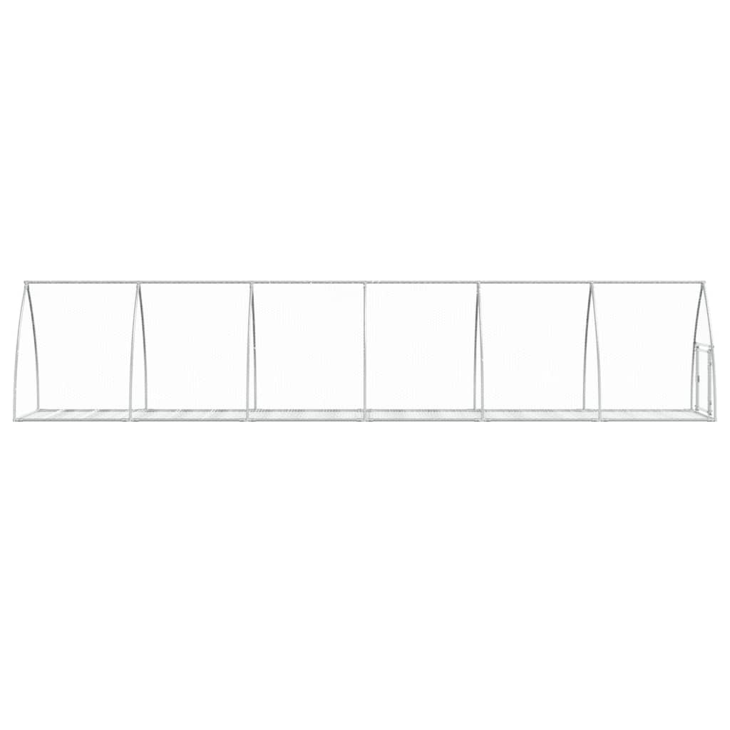 Conigliera Argento 105x600x120 cm in Acciaio Zincato