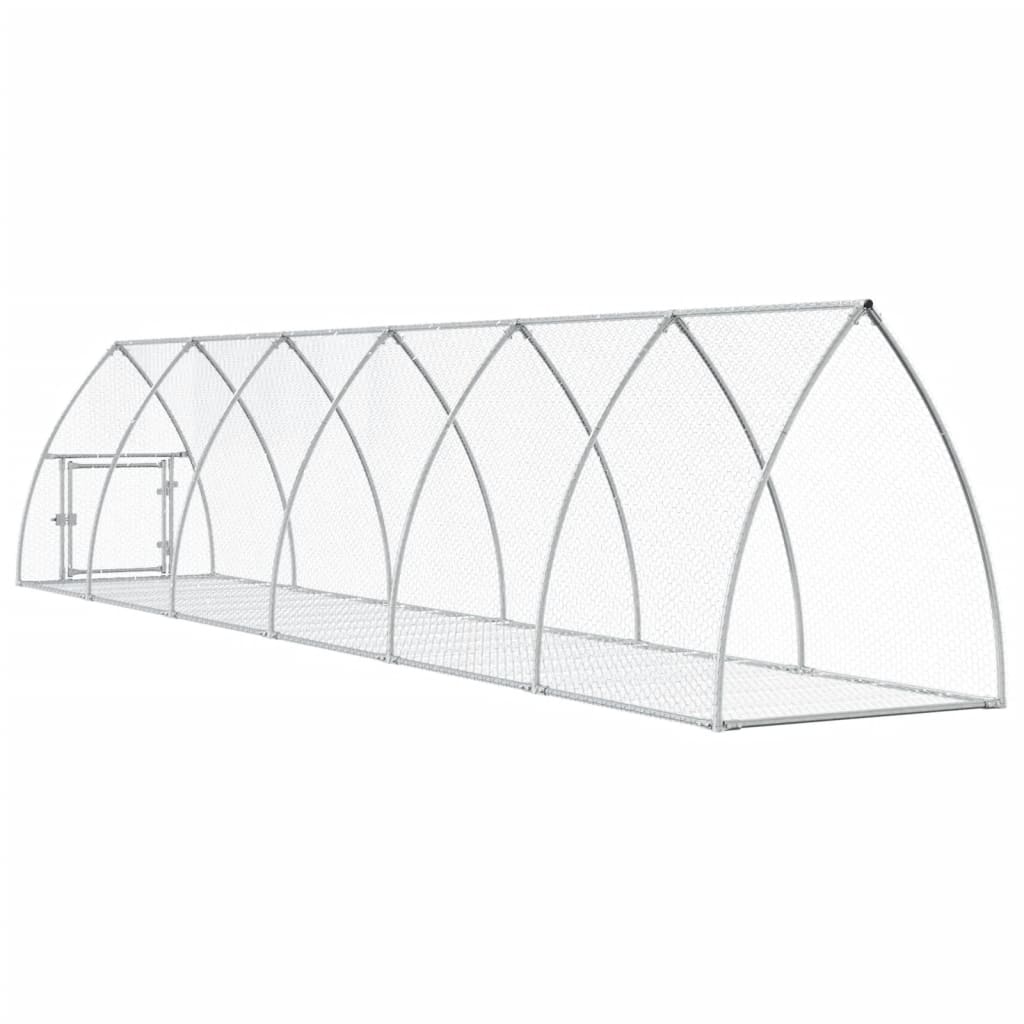 Conigliera Argento 105x600x120 cm in Acciaio Zincato