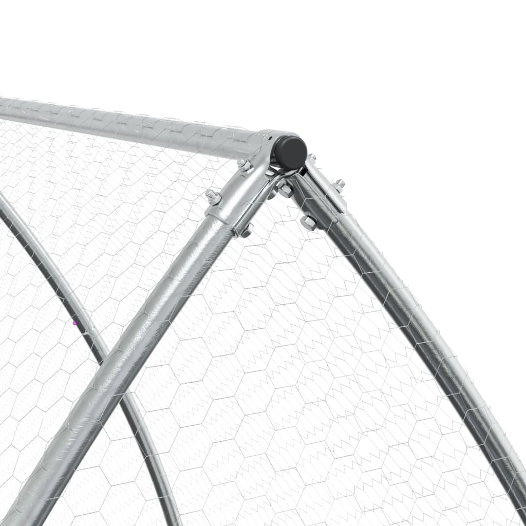 Conigliera Argento 105x600x120 cm in Acciaio Zincato