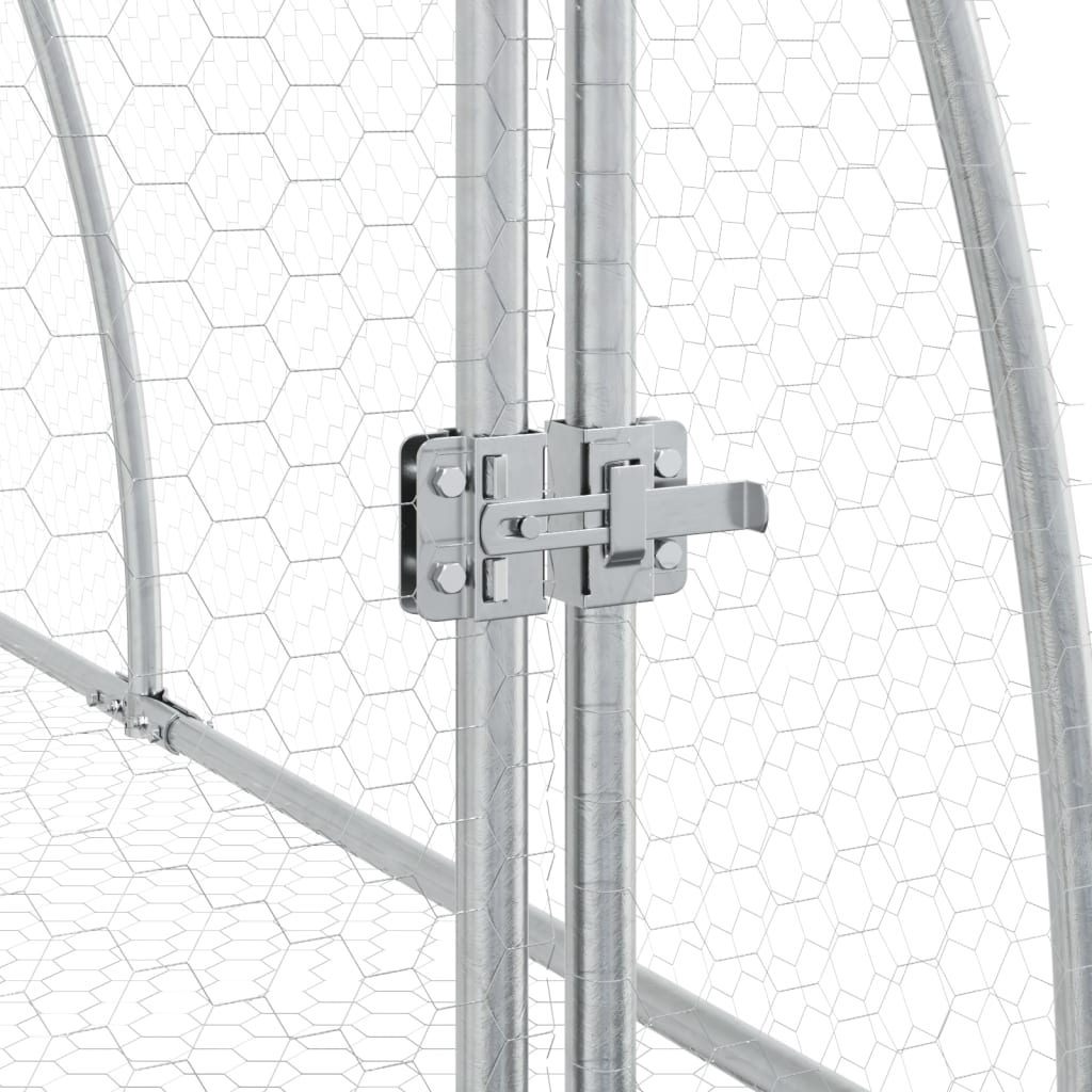 Conigliera Argento 105x600x120 cm in Acciaio Zincato