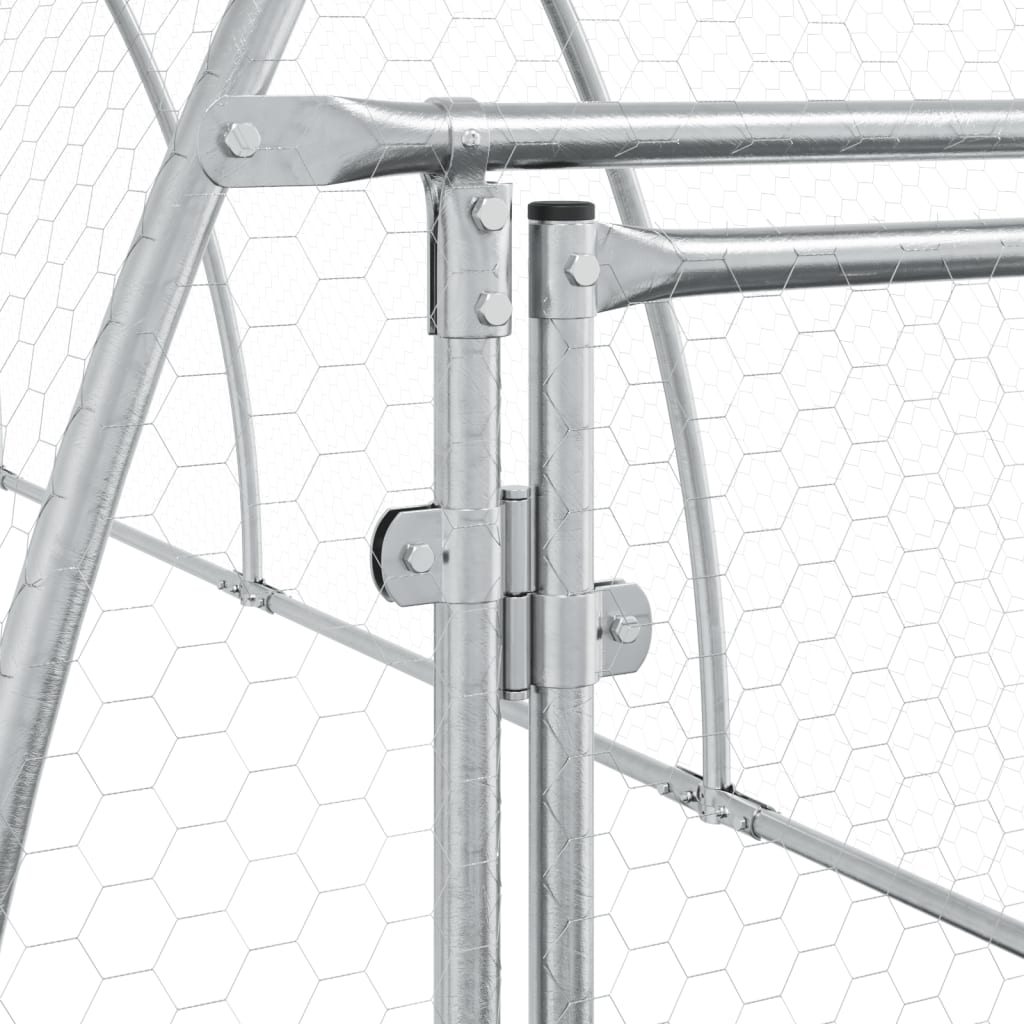 Conigliera Argento 105x600x120 cm in Acciaio Zincato