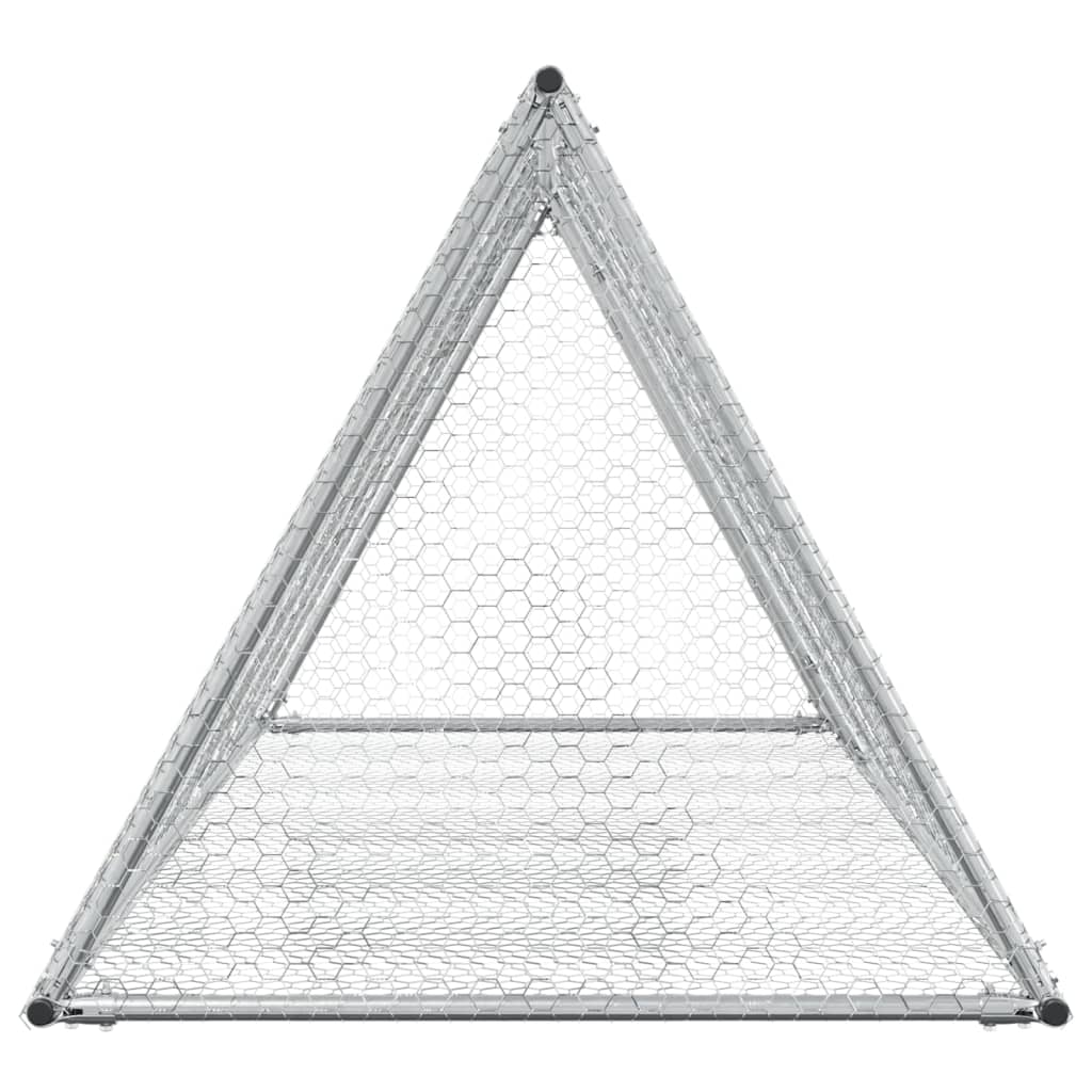 Conigliera Argento 200x105x91 cm in Acciaio Zincato