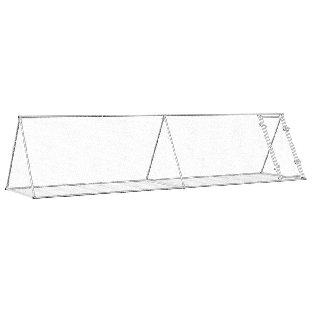 Conigliera Argento 400x105x91 cm in Acciaio Zincato