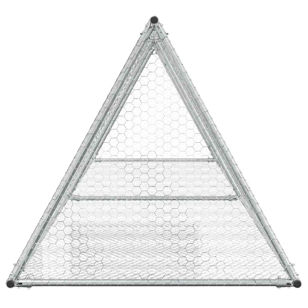 Conigliera Argento 400x105x91 cm in Acciaio Zincato