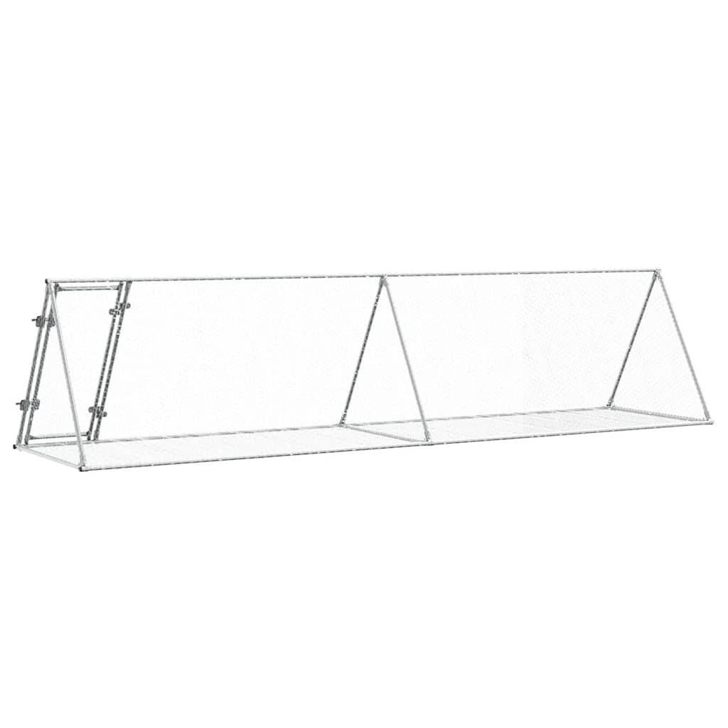 Conigliera Argento 400x105x91 cm in Acciaio Zincato