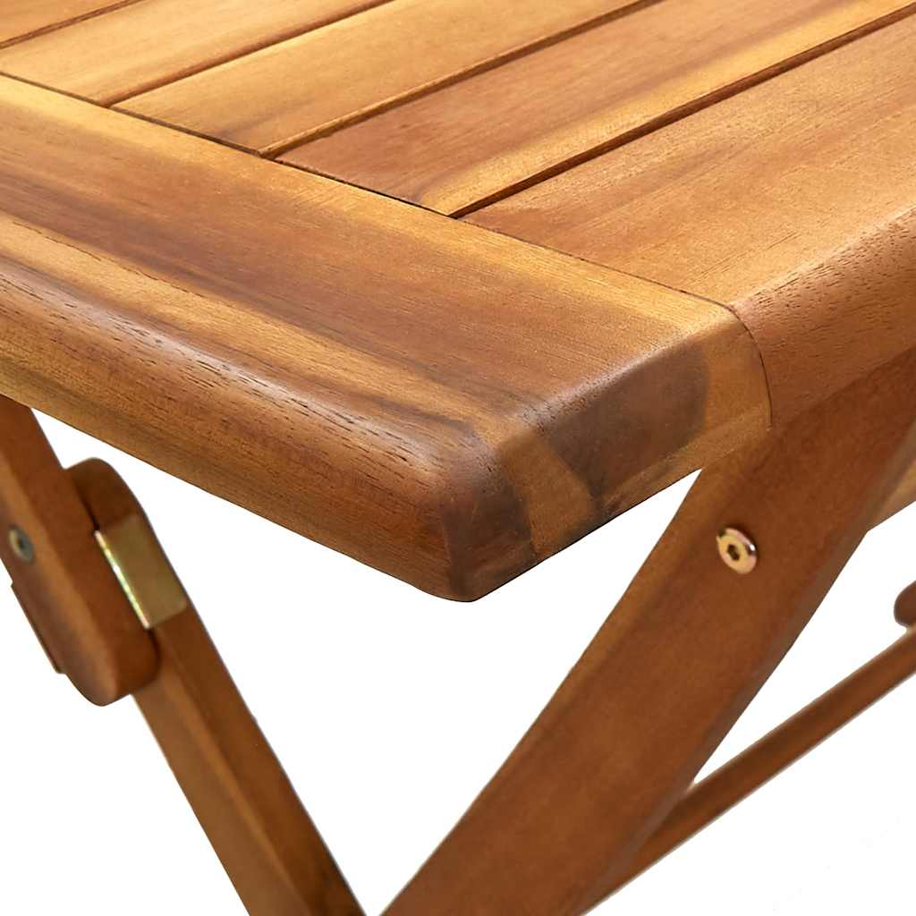 Set da Pranzo da Giardino 5 pz Polipropilene e Legno Massello