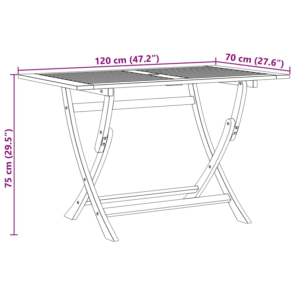 Set Pranzo da Giardino 5 pz Beige Polipropilene/ Legno Massello