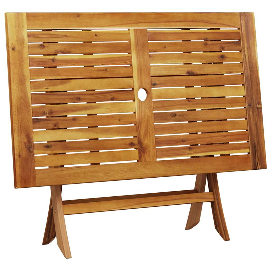 Set da Pranzo da Giardino 5 pz Tortora Tessuto e Legno Massello