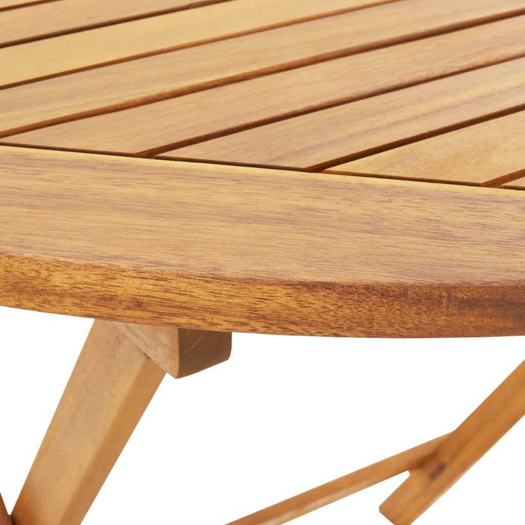 Set da Pranzo da Giardino 5 pz Tortora Tessuto e Legno Massello