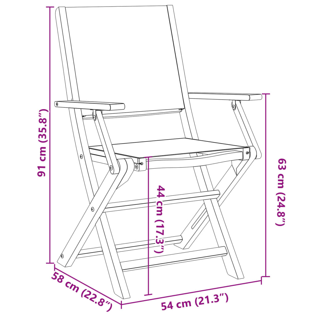 Set da Pranzo da Giardino 5 pz Tortora Tessuto e Legno Massello