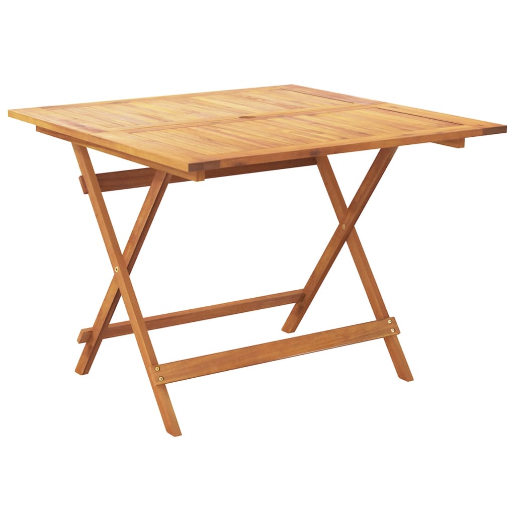Set da Pranzo da Giardino 5 pz Tortora Tessuto e Legno Massello
