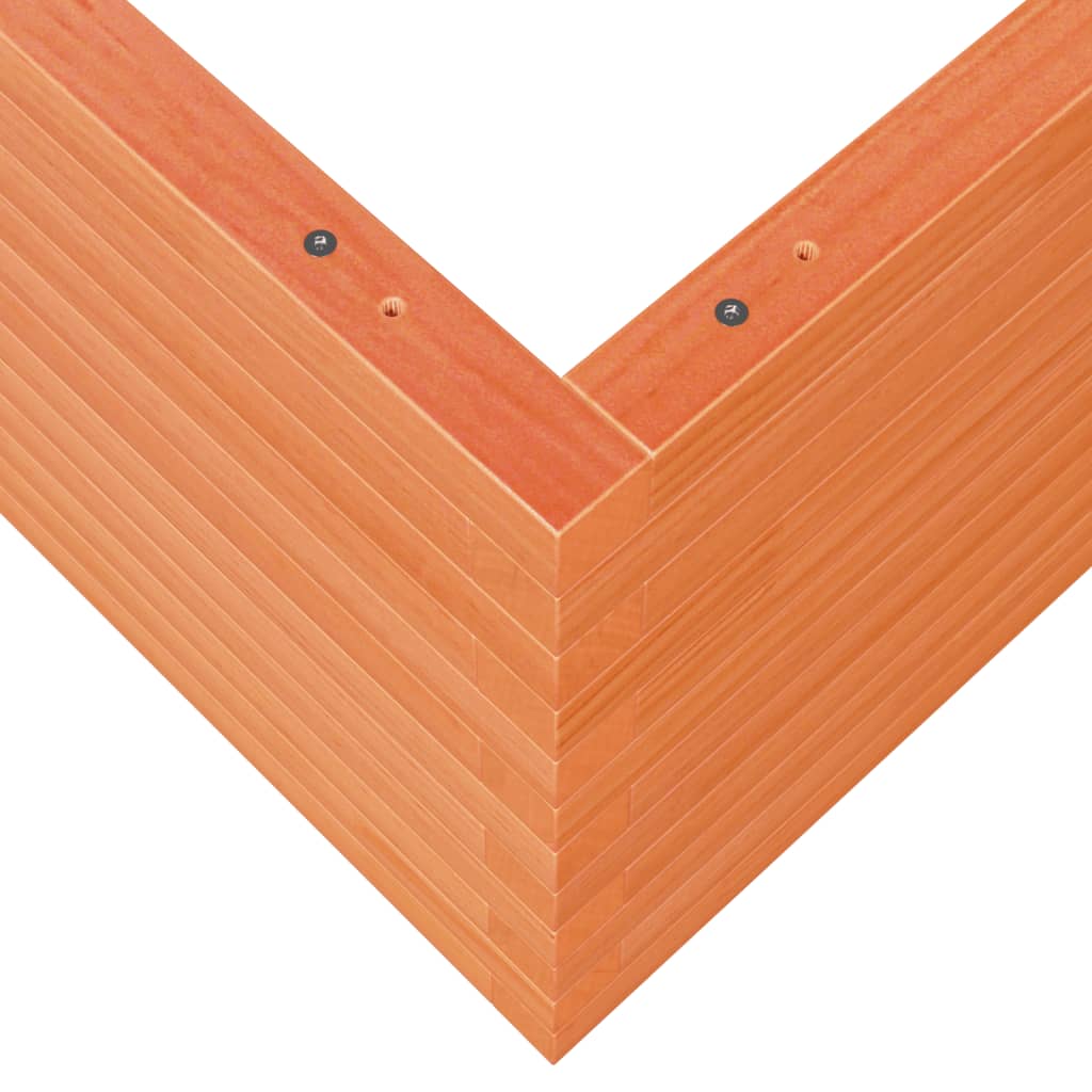 Fioriera Giardino Marrone Cera 110x110x46cm Legno Massello Pino