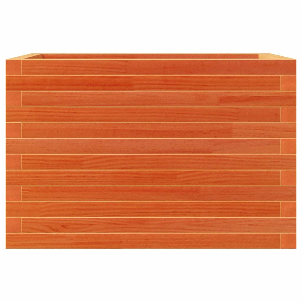 Fioriera Giardino Marrone Cera 70x40x46 cm Legno Massello Pino