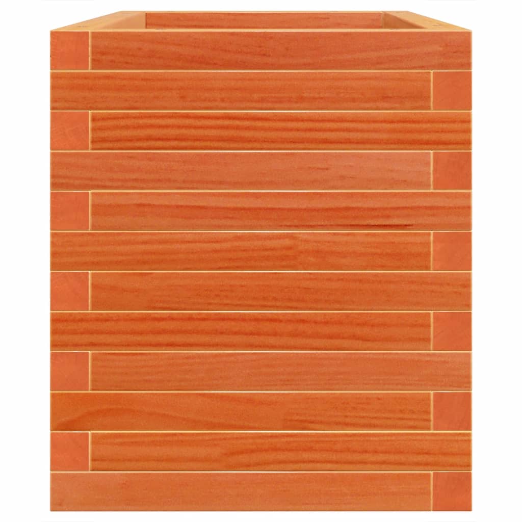 Fioriera Giardino Marrone Cera 70x40x46 cm Legno Massello Pino