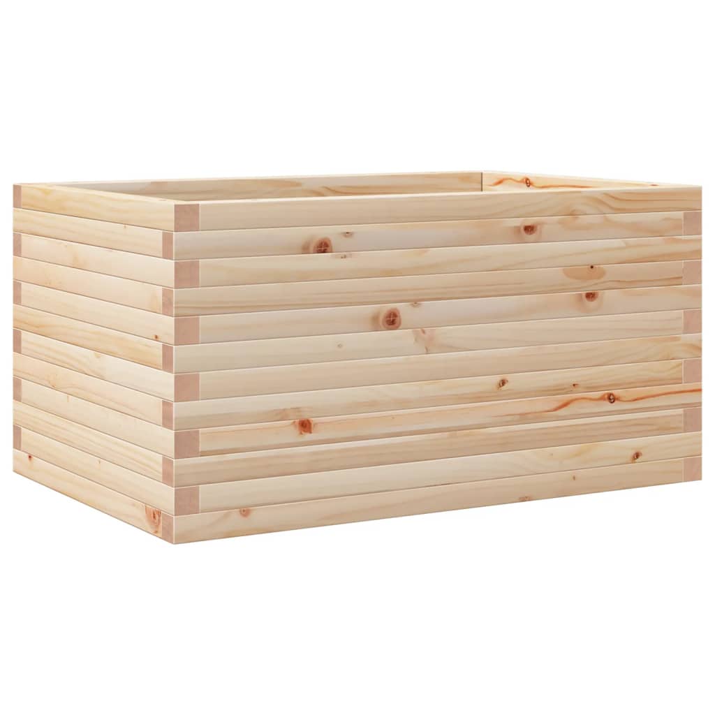 Fioriera da Giardino 90x60x46 cm in Legno Massello di Pino