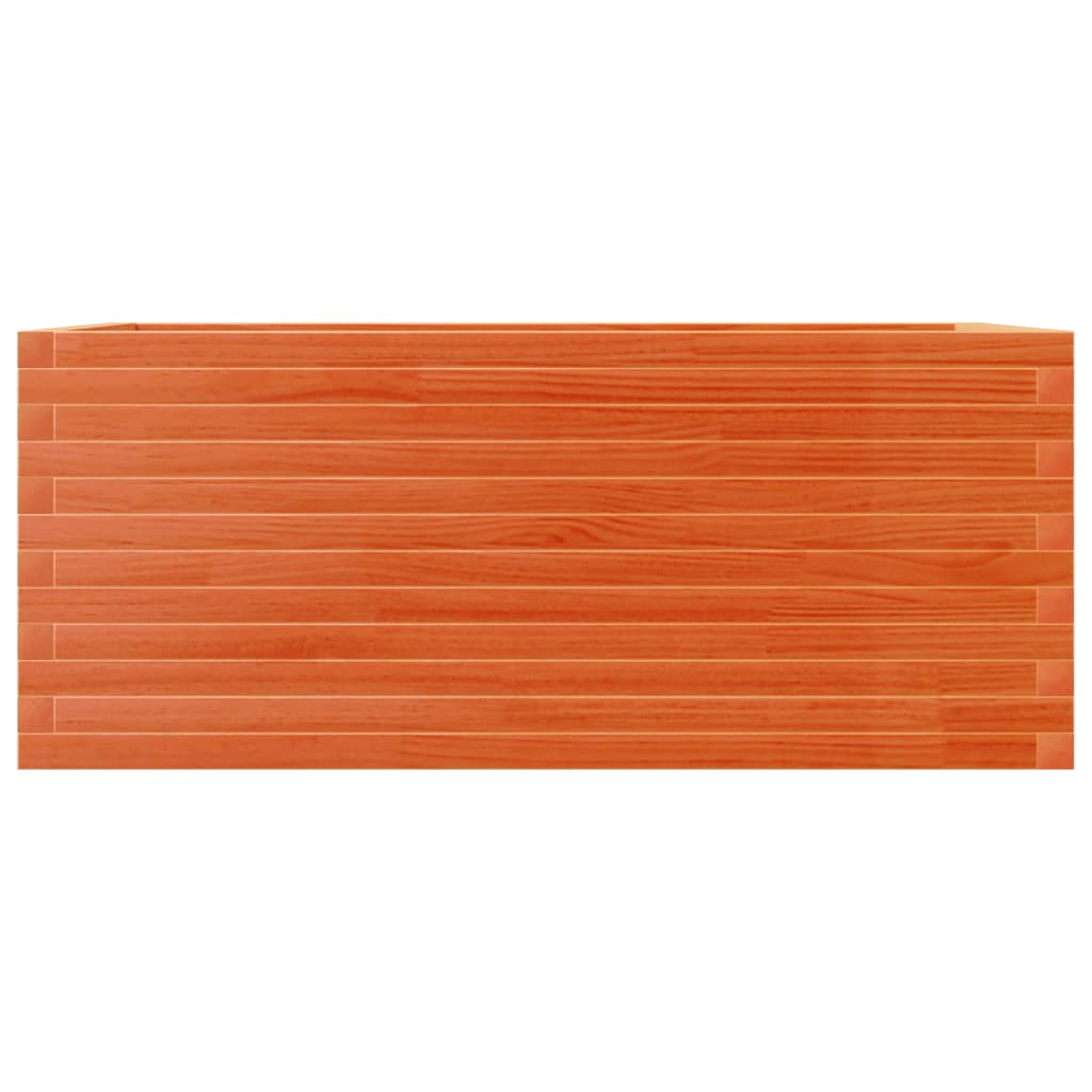 Fioriera Giardino Marrone Cera 110x60x46 cm Legno Massello Pino